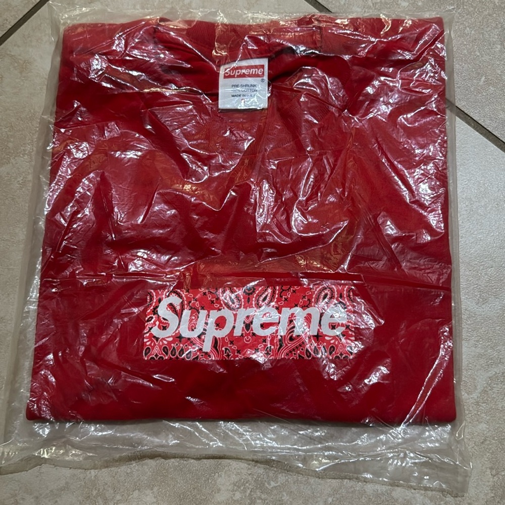 New Authentic Supreme Bandana Box T shirt
